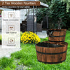 Garden Fountain 2 Floors Fountain Closed Water Circuit with Pump & Water Feature