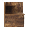Retro Bedside Table Drawer Cabinet Bedroom Furniture Storage Shelf UK