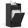 Bathroom Storage Cabinet with Drawer & Removable Hamper-Black