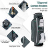 Golf Cart Bag Lightweight 14-Way Golf Club Bag w/cooler pocket and rain hood