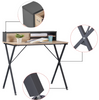 Compact Computer Desk for Small Spaces 90cm Home Office Workstation with Shelves