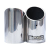 2x Universal Car Steel Chrome Exhaust Rear Tail Dual Muffler Tip Pipe End Trim