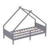 Kids Playhouse Platform Children Kid Treehouse Bed Frame Solid Wooden Bed Canopy