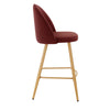 Dusk Iris Rust Velvet & Natural Set of 2 Barstools RRP £399