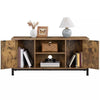 TV Stand for TV up to 45-Inch TV Console Unit with Shelves for Living Room Brown