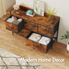 Smilesun 5 Drawers Chest of Drawers Fabric Wood Metal Storage Organiser Bedroom