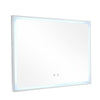LED 3 Colour Illuminated Bathroom Mirror with Magnifier Demister Touch Switch