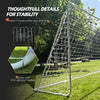 2025New Soccer Goal 12x6ft with Net/Straps Anchor for Training Backyard Practice