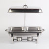 11L Stainless Steel Buffet Server Chafing Dish Food Warmer 2 Tray With Lid Hook