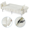 Modern Fabric Sofa Bed 3 Seater Click Clack Living Room Recliner Couch Sofa Grey