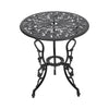 3pcs Cast Aluminium Dining Table&2 Chairs Set Garden Bistro Outdoor Furniture