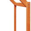 ' Bed Roof Wax Brown 213x95.5x144.5 Solid Wood Pine C2S8