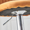 Set of 2 Modern Velvet Bar Stools Breakfast Home Kitchen Chair Bar Bistro Orange