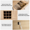 Cupboard Storage Organizer Kitchen Buffet Sideboard w/ Wine Rack