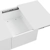 Coffee Table with Hidden Compartment and Storage Drawers for Living Room White