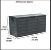 Garden Storage Sheds Chest Organiser Lockable Deck Box Patio Castors Box