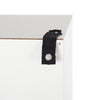 Mondeer Tall Bathroom Cabinet Slim Cabinet w/ 2 High Gloss Doors 6 Shelves White