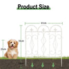 Large Rustproof Metal Garden Fence Lawn Grass Edging Picket Border Wall Trellis