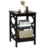 3-Tier Nightstand Sofa Bed Side Table Storage Display Stand End Table with Shelf