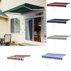 Garden Patio Manual Awning Canopy Sun Shade Shelter Retractable 2/2.5/3/3.5/4M