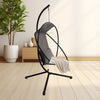 Foldable Garden Hanging Egg Chair w/Stand Outdoor Seat Cloth Swing Hammock Patio