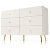 Cabinet Chest of Drawers with 6 Drawers for Living Room Bedroom Home Storage