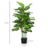 Artificial Evergreen Tree Fake Plant in Pot Indoor Outdoor Decor