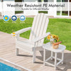 Garden Folding Adirondack Chair Weather Resistant Patio Chair w/Cup Holder