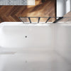 Over Bath Shower Screen 4 Folding Black Frame Safety Clear Glass Panel 1000x1400