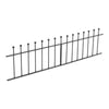 Spear/Ball Top Iron Wrought Yard Garden Privacy Fence Panel Outdoor Wall Railing