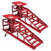 2x Car Ramps Lift 2 Ton Hydraulic Lifting Jack Height Adjustable Garage Workshop