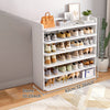 6 Tier Shoe Cabinet Storage Organizer MDF Unit Footwear Stand Rack Home Entryway