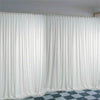 10ft Silk White Backdrop Drapes Curtain Wedding Ceremony Party Home Window Decor