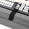 OTTOMAN STORAGE GAS LIFT BED 6FT 180X200 UPHOLSTERED BED FRAME WITH DRAWER GREY