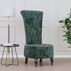 High Back Chair Sofa Chair Living Room Seat Chair Velvet Button Resign