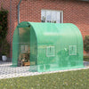 Walk-in Tunnel Greenhouse Gardening Planting Shed Door Window Vents Polytunnel