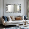 Modern Accent Glass Wall Mirror Rectangular for Living Room Bedroom Office Foyer