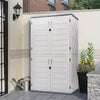 Plastic Garden Storage Shed Outdoor Storage House Tool Shed 130x75x190cm Large