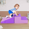 Toddler Soft Play Set Crawling and Climbing Soft Foam Structure-Purple