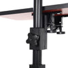 Folding Laptop Table Over Sofa Bed Desk Angle Adjustable Stand with Caster Wheel