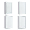 Bathroom Mirror Cabinet Wall Mounted 1/2 Doors Mirror Storage Shelf Cupboard NEW