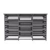 Fir Wooden 240L Triple Wheelie Bin Storage Store Garden Rubbish Dustbin 3 Sheds