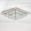 20-100cm Flush Mount Modern Square Ceiling Chandelier Crystal Light Lamp Pendant