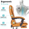 Executive Office Chair Swivel Recliner Computer Desk Gaming Chair with Footrest