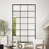 Extra Large Black Window Leaner - Wall Mirror 79" X 47" 200 x 120cm MirrorOutlet