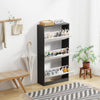 3 Drawer Shoe Cabinet Cupboard Storage Footwear Stand Wooden Rack Grey / White
