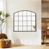 Vintage Outdoor Garden Large Mirror Arch Metal Black Frame Hanging Wall Mounted