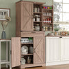 72'' Kitchen Cupboard Pantry Cabinet, Tall Storage Cabinet with Doors and Drawer