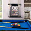 Billiards Pool Cue Rack Wall-Mounted Pool Stick Holder Holds Billiards Equipment