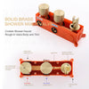 Brass Round Bathroom Rainfall Shower System Mixer Valve Set Bathtub Faucet Taps